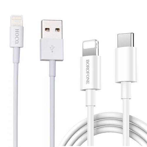 Bộ hai dây sạc nhanh Hoco CK6 18W và Hoco UPL02 dây tròn cho các thiết bị Apple có cổng Lightning - Hàng chính hãng