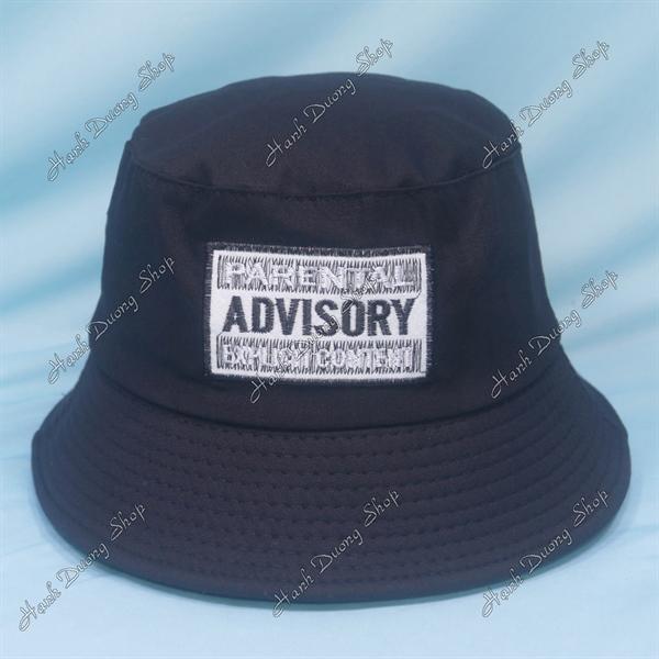 Nón bucket mũ tai bèo Parental Advisor vòng đầu 57-58cm, vành rộng 6cm - Đen