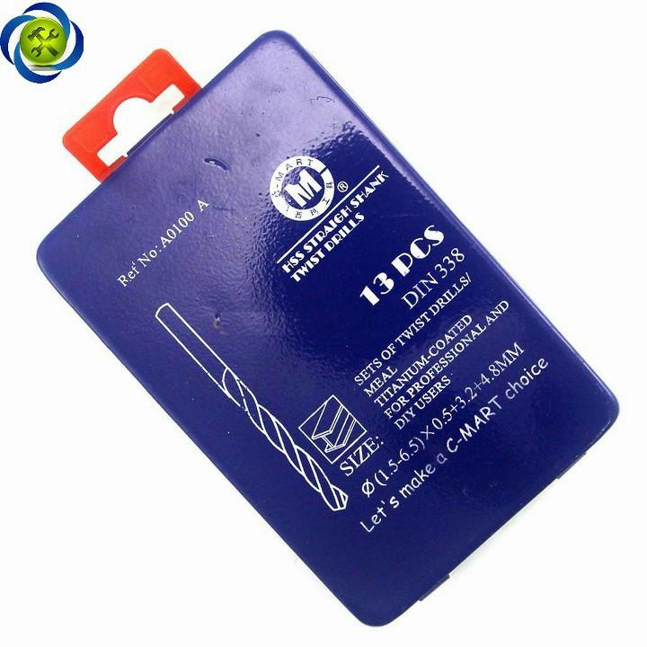 Bộ mũi khoan sắt 13 mũi C-mart CA0100A