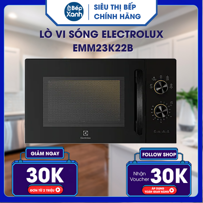 Lò Vi Sóng Electrolux EMM23K22B - Hàng Chính Hãng