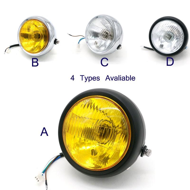 Vòng kẹp gắn đèn pha xe mô tô Cafe Racer Bobber Cruiser cg125 gn125