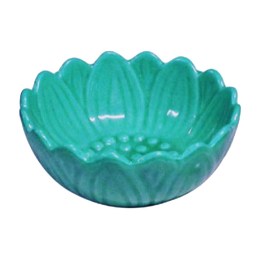 2 Pcs Replacement Ceramic Dish for Lamp Tart Oil Warmer Round 3.7" Blue