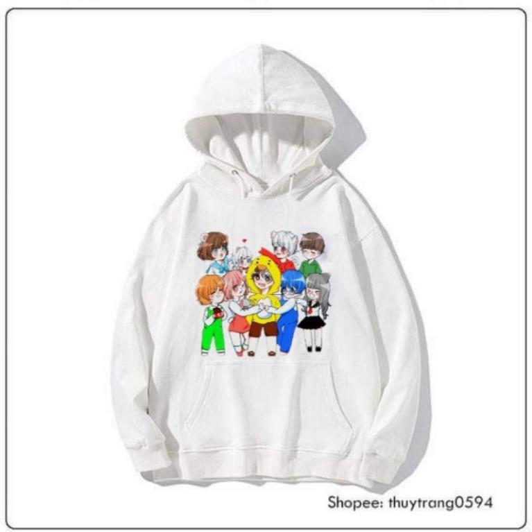 BÁN CHẠY - Áo Hoodie Nam Nữ Hero Team Mini World màu trắng / siêu hót