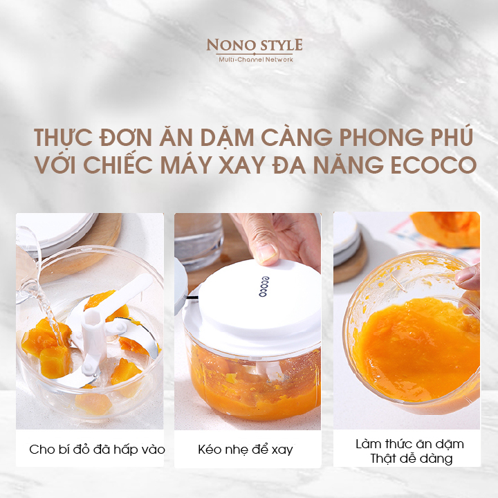 Dụng Cụ Xay Tỏi Ớt ECOCO - Hàng Chính Hãng