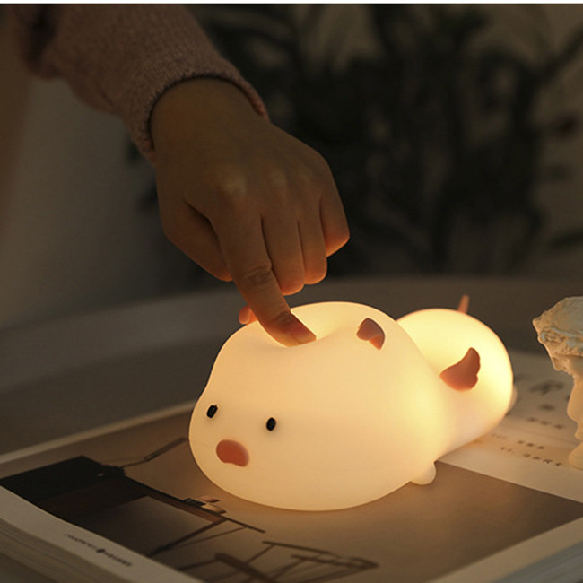 đèn ngủ heo con thiên sứ