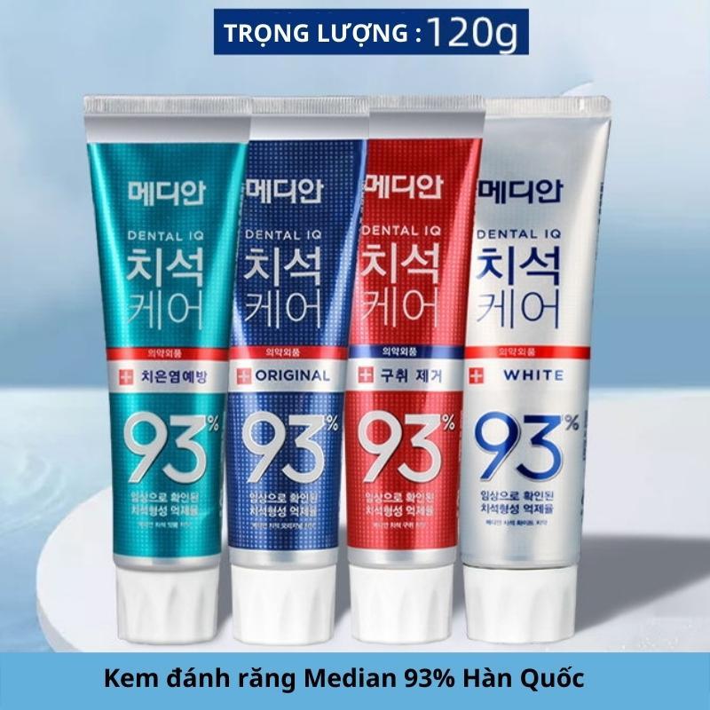 Kem Đánh Răng MEDIAN DENTAL IQ 93% Hàn Quốc 120g Chống Viêm Nướu, Giúp Làm Trắng Răng Phòng Tránh Bệnh Về Răng