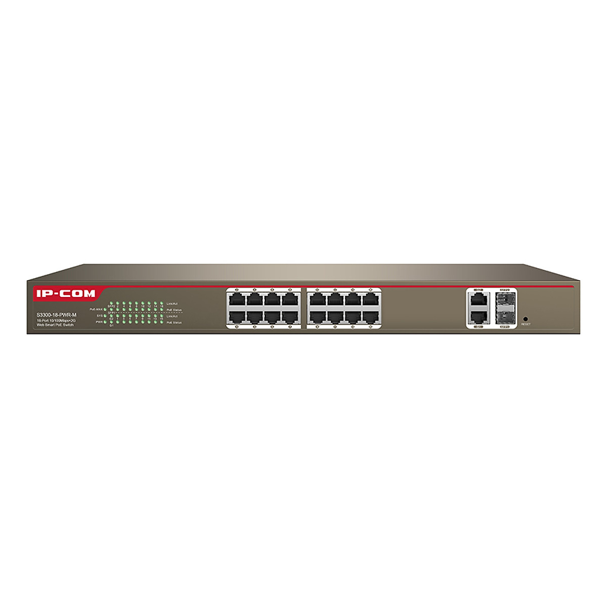 Switch POE 16 Ports 10/100Mbps Rackmount IP-COM S3300-18-PWR-M - Hàng Chính Hãng