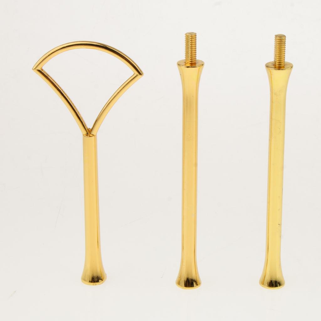 Vintage 3 Tier Cake Stand Holder Fruit Plate Stand Rack Handle Fitting Hardware Rod