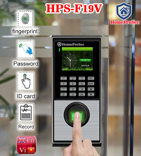 Bộ khóa cổng thông minh –Quản Lý lịch sử ra vào HomeProSec HPS- SLPRO ( F19VP8 - UPS)