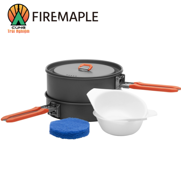 COMBO Nồi Chảo Nấu Ăn 2 Trong 1 Fire Maple FEAST 1 Gọn Nhẹ Chuyên Dụng Dành Cho Du Lịch, Dã Ngoại Cắm Trại