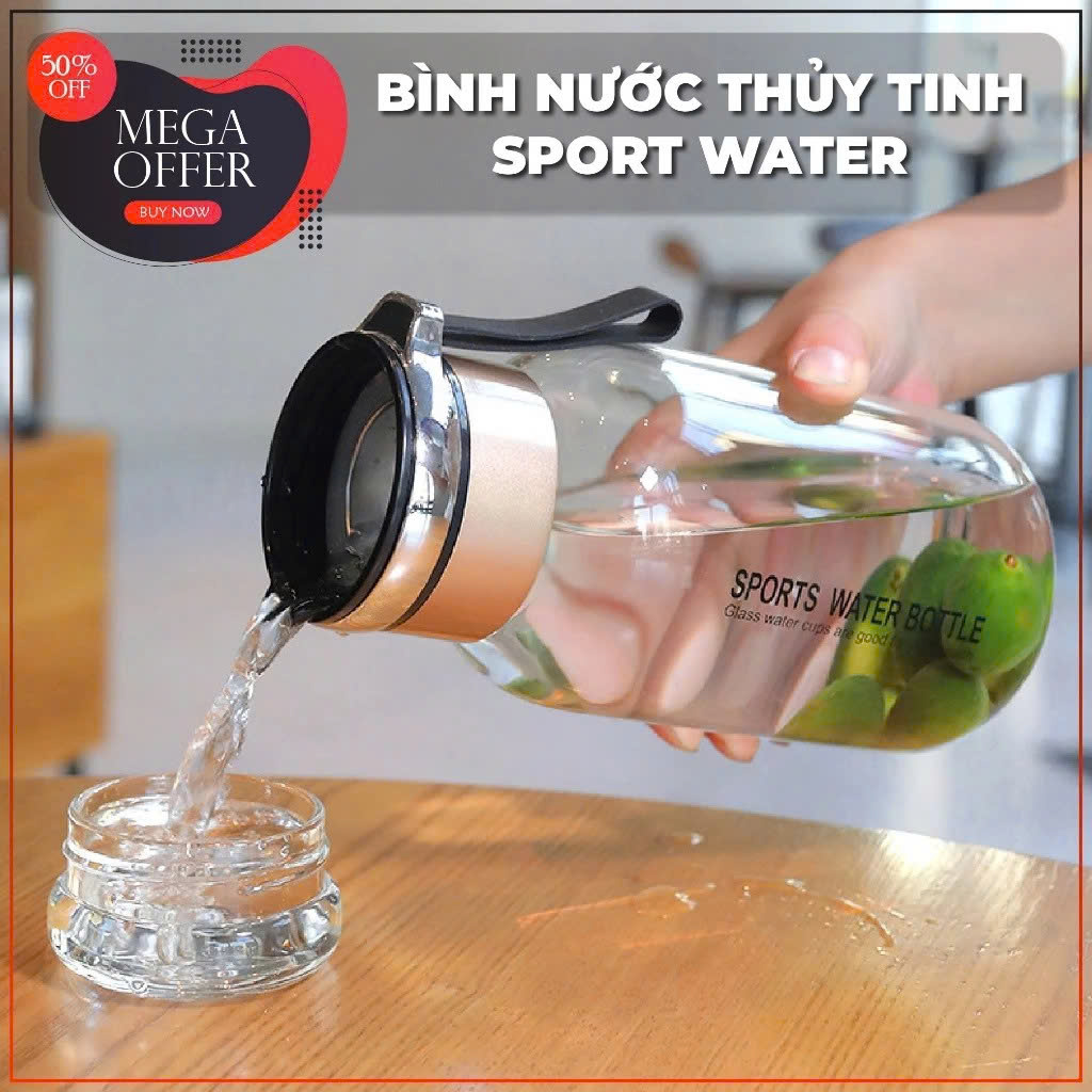 Bình Thủy Tinh 2 Lớp Pha Trà - Cách Nhiệt Tốt - Có Lõi Lọc Inox 304 - Dung Tích 750ml - Hàng Loại 1 TẶNG KÈM TÚI Văn Phòng Du Lịch Dã Ngoại