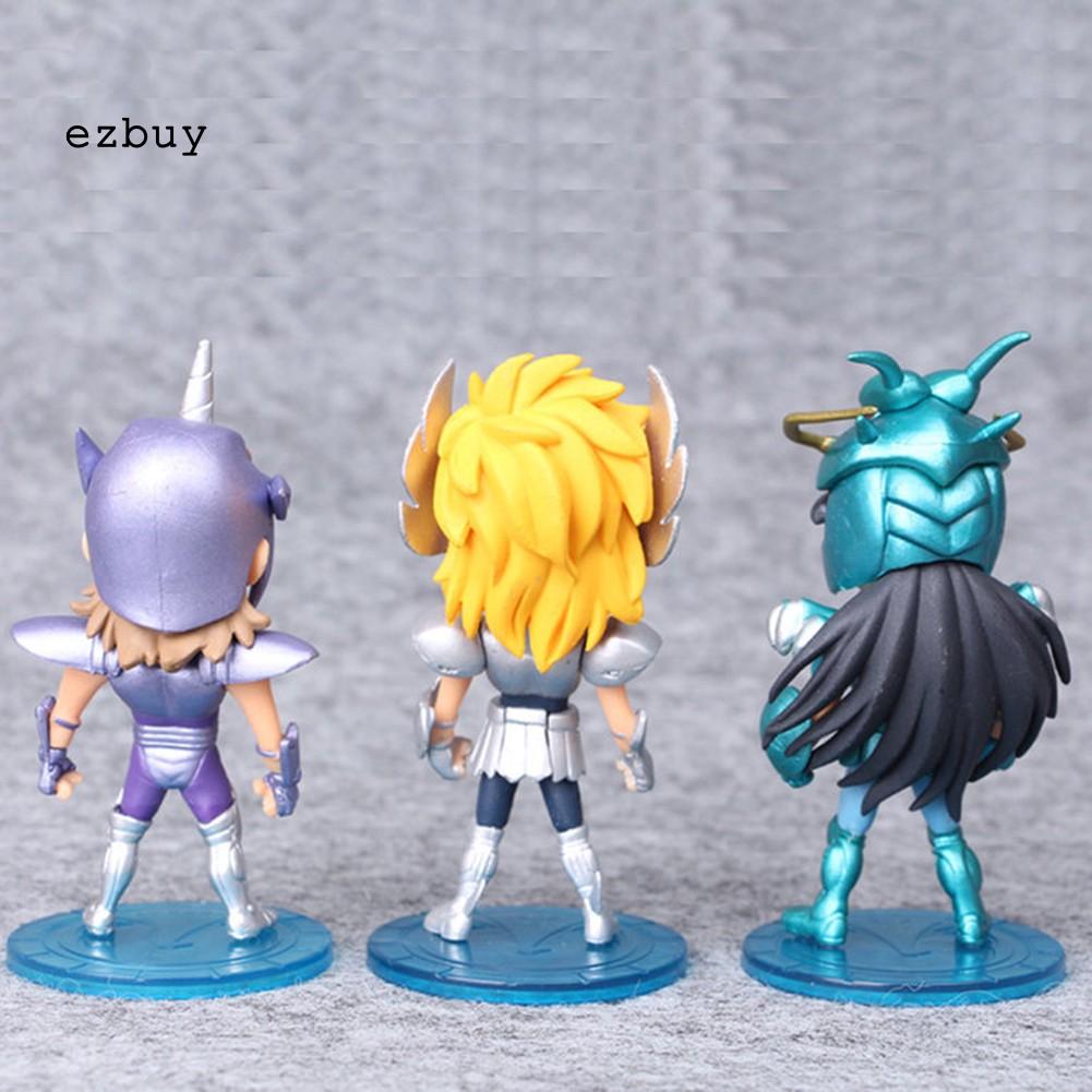 【EY】5Pcs/Set Mini PVC Anime Saint Seiya Myth Action Figures Model Toys Collectible