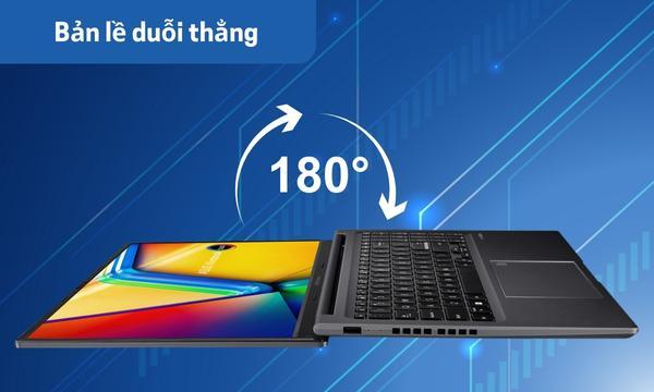 Laptop Asus Vivobook 15 OLED i5-13500H (A1505VA-L1114W) - Bản lề gập mở 180°