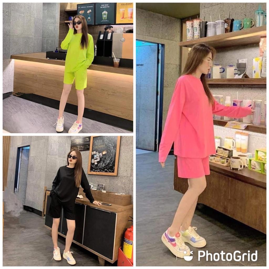 SET BỘ THỜI TRANG QUẦN NGỐ KÈM ÁO DÀI TAY