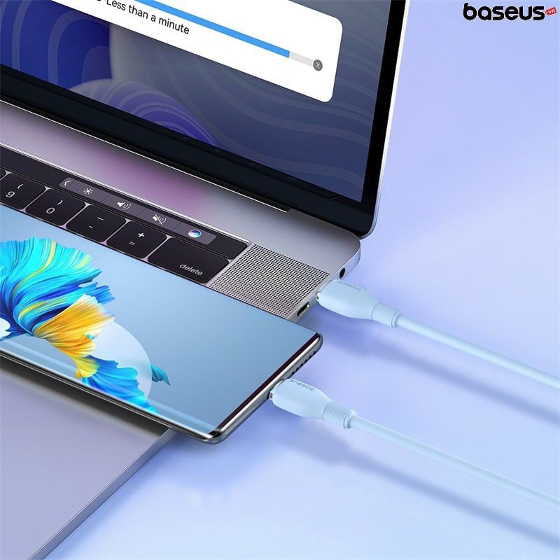 Cáp Sạc Siêu Nhanh Baseus Pudding Series Type-C to Type-C 100W (Fast Charging Data Cable) - Hàng chính hãng