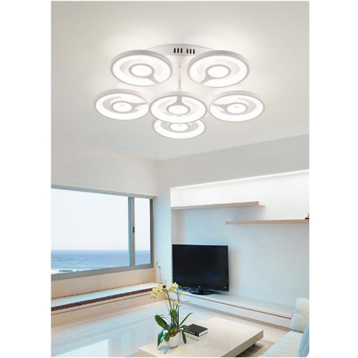 Đèn ốp trần LED tròn 6 cánh độc đáo LIGHTING