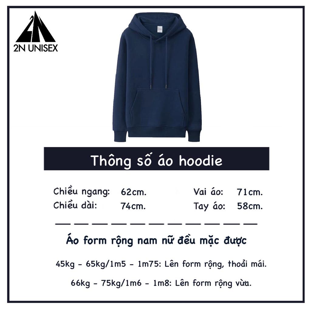 Áo khoác nỉ bông cotton dày mịn - hoodie form rộng unisex represent a - 2N Unisex
