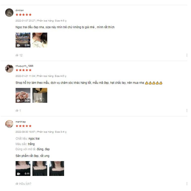 Dây Chuyền Choker Ngọc Trai 3 ly Khóa OT, Vòng Cổ Ôm Sát Ngọc Trai Nước Ngọt - Trường Thịnh Ngọc Trai