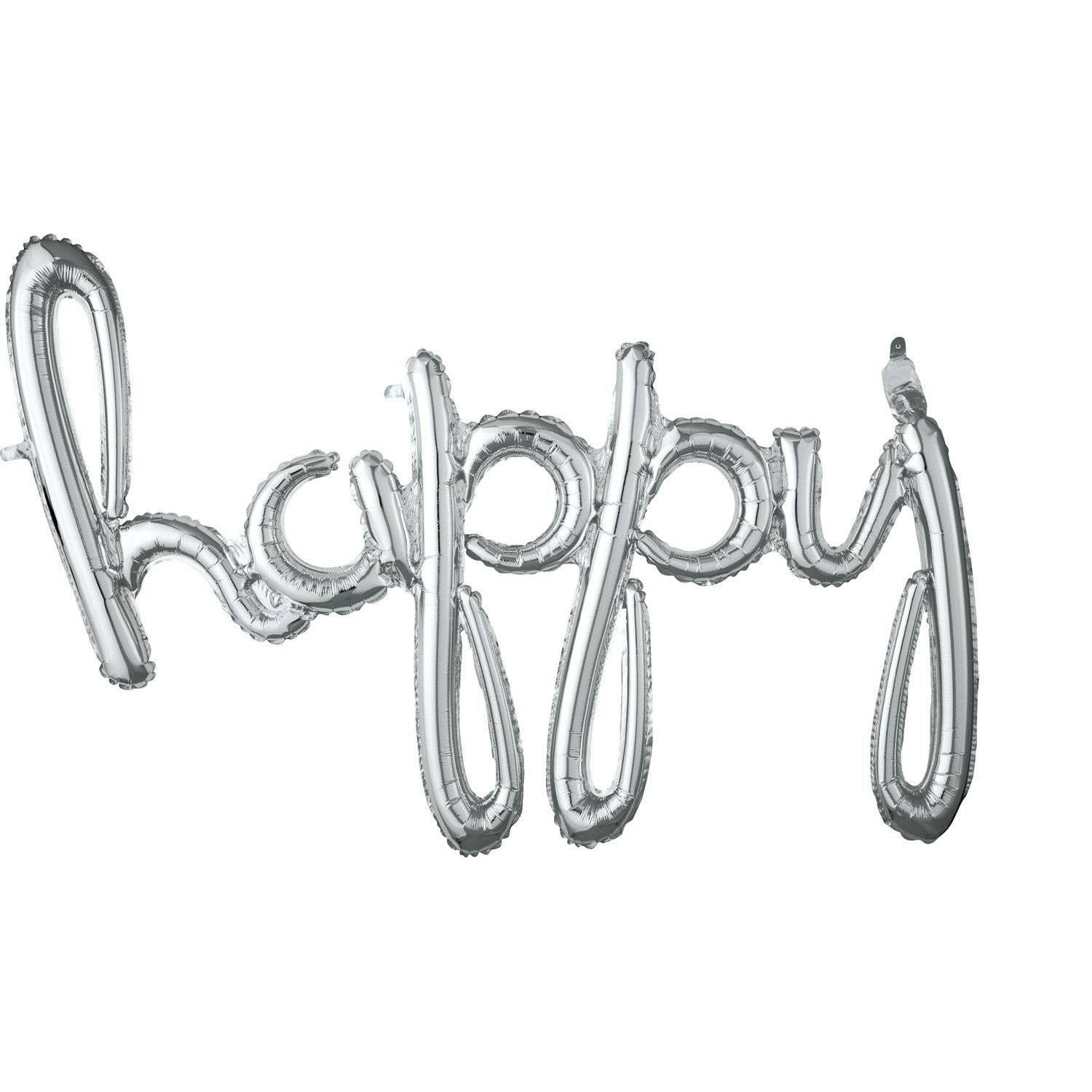 Bong bóng kiếng trang trí sinh nhật Happy B-day Happy Birthday