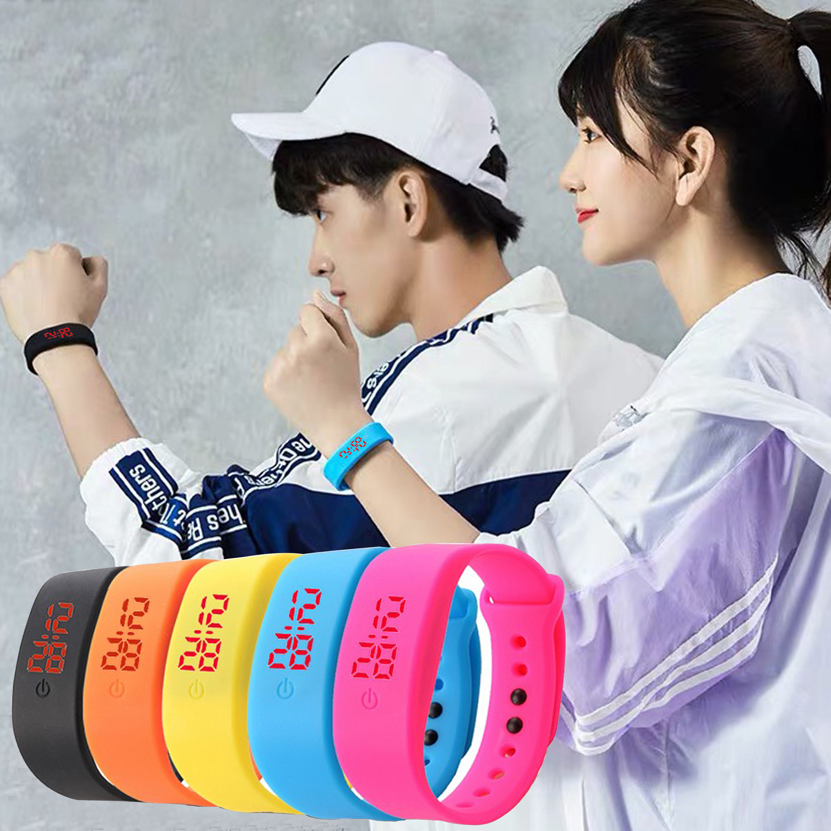 Đồng hồ đèn led unisex chống nước chống xước tốt