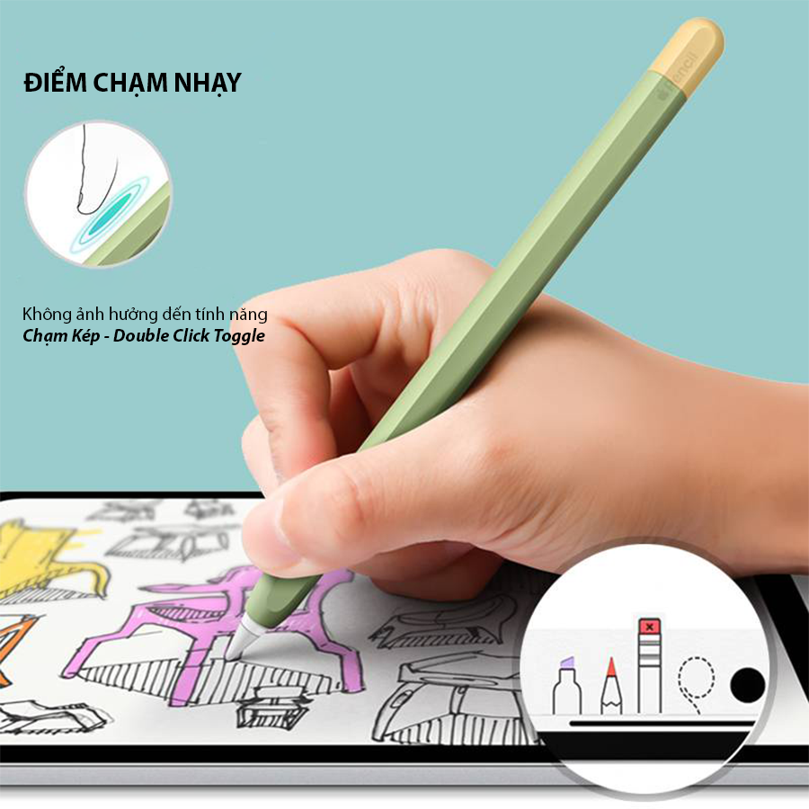 Ốp Silicon Bảo Vệ Dành Cho Apple Pencil 1 và Apple Pencil 2