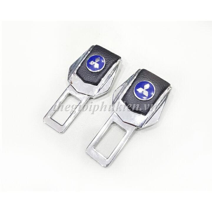 Combo 2 Chốt Khóa Dây An Toàn 4S dành cho Ô tô, Xe hơi – Logo Mitsubishi