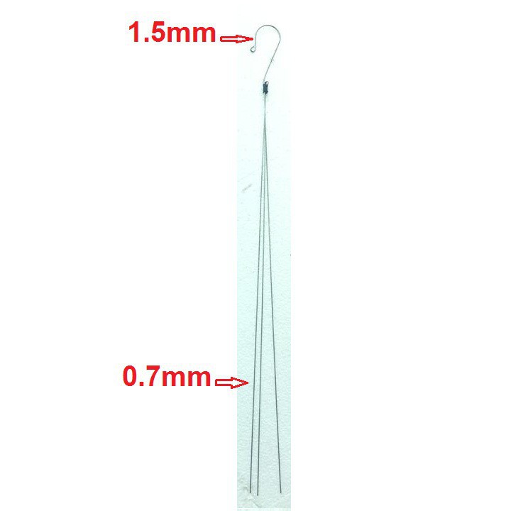 Bộ 50 móc treo lan 3 dây bằng thép dài 70cm