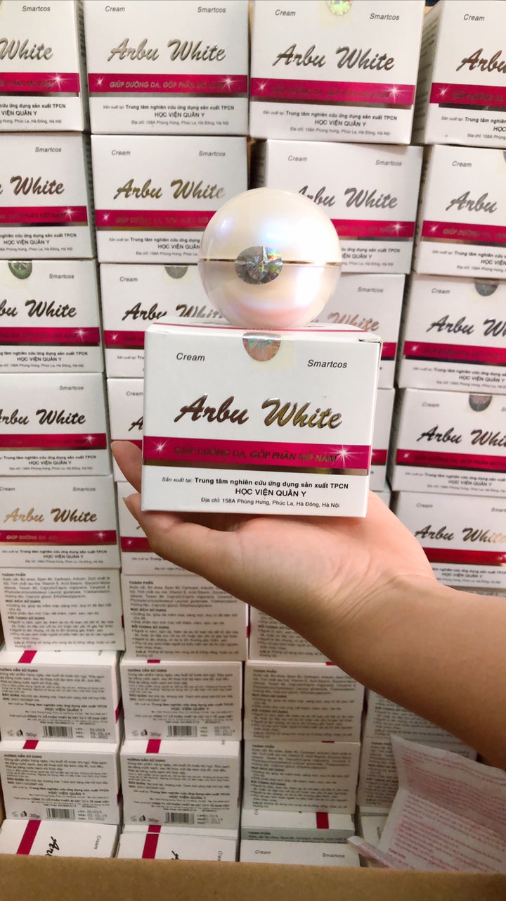 Kem Smartcos Arbu White Học viện Quân y giúp mờ nám tàn nhang
