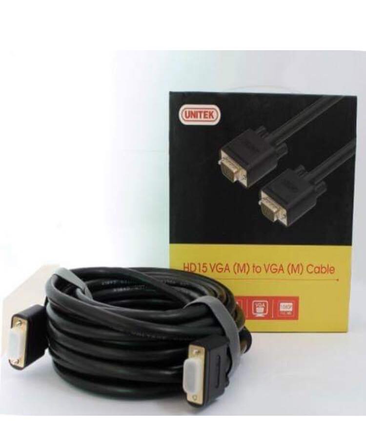 Cáp VGA Ra VGA 15m Unitek Y-C507G - Cáp Máy Chiếu hàng Chính Hãng