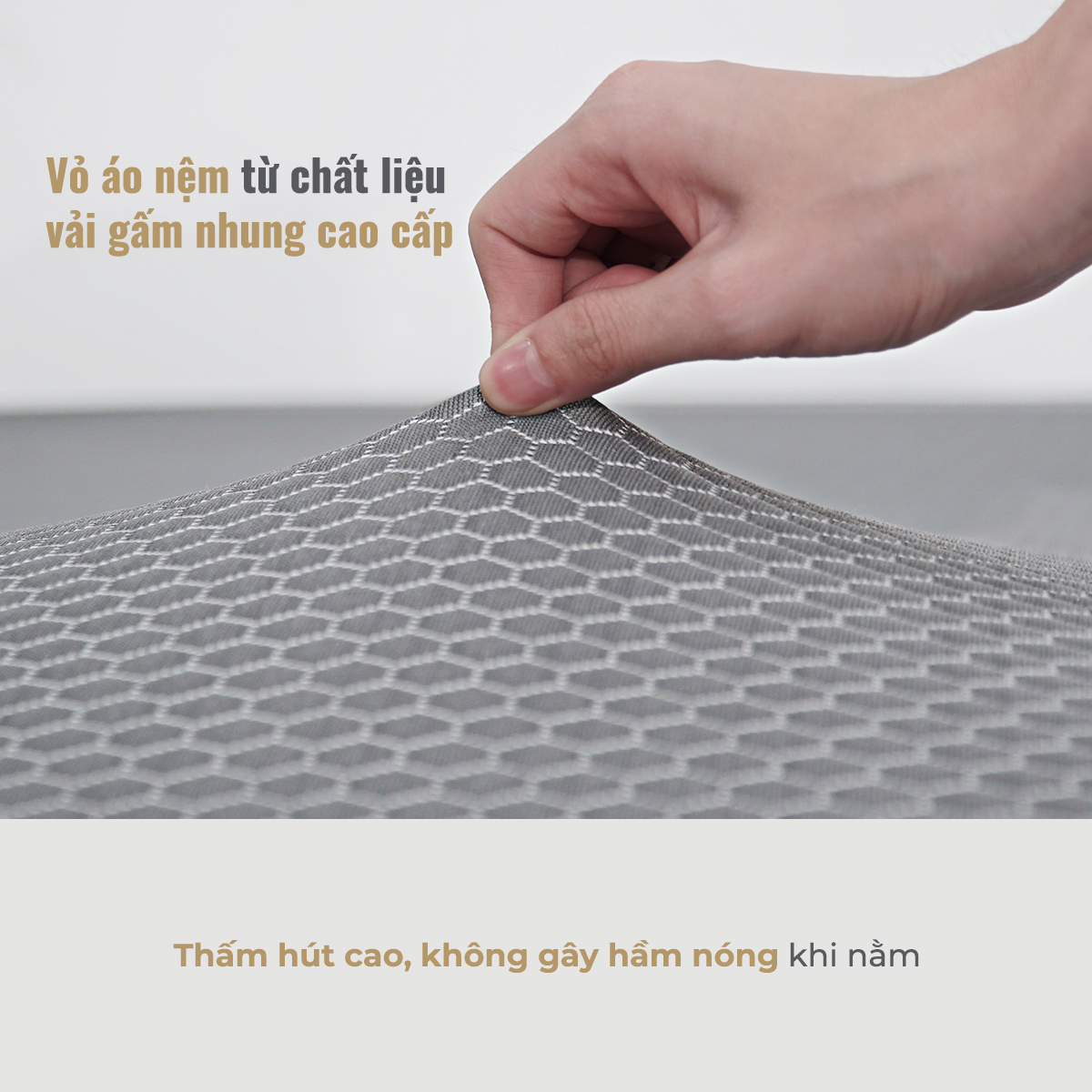 Nệm Foam Hoạt Tính Thuần Việt Standard Light - Miễn Phí Vận Chuyển, Bảo Hành 10 Năm, Trả Góp 0%