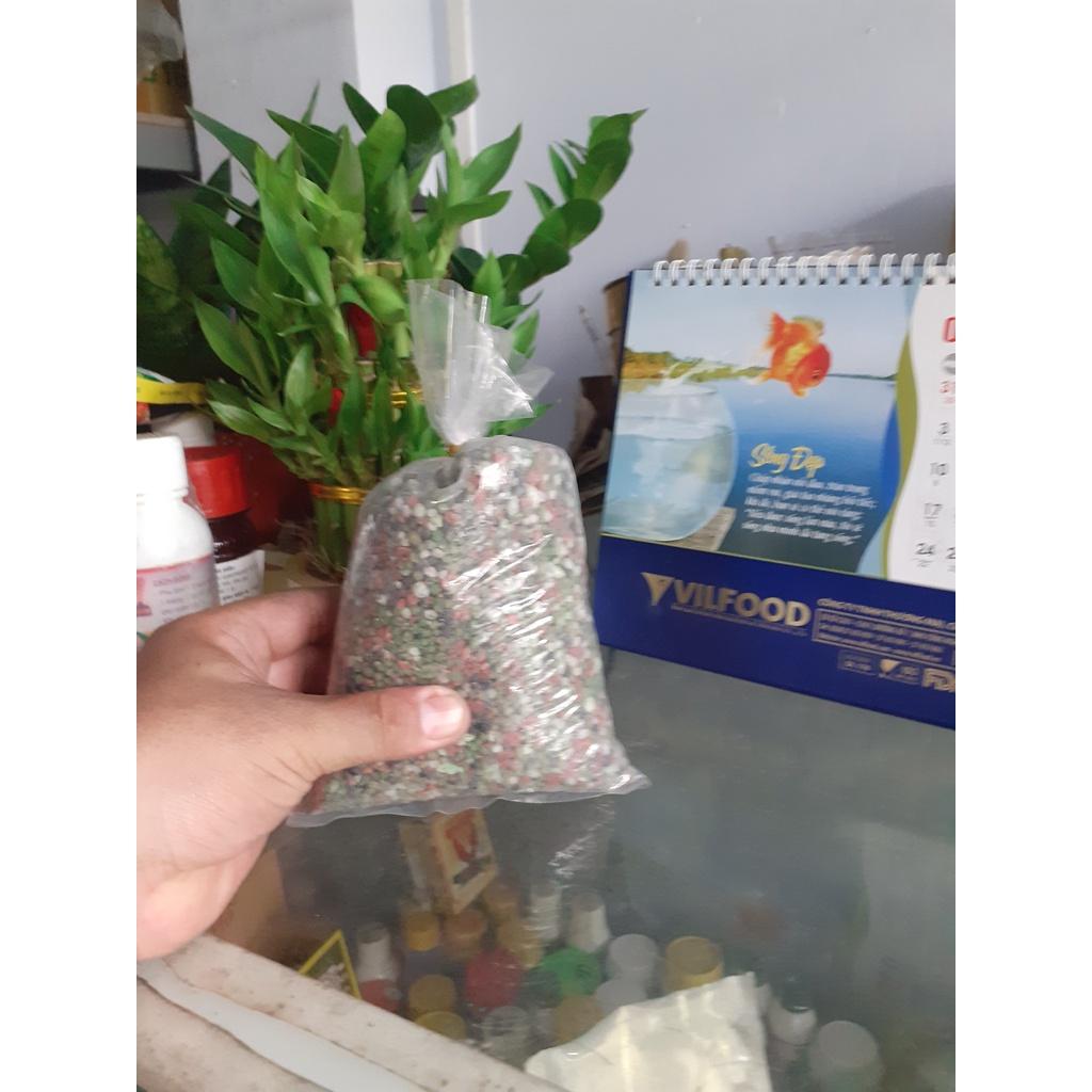Bịch nửa ký phân npk 20-20-15 +TE hạt 4 màu.