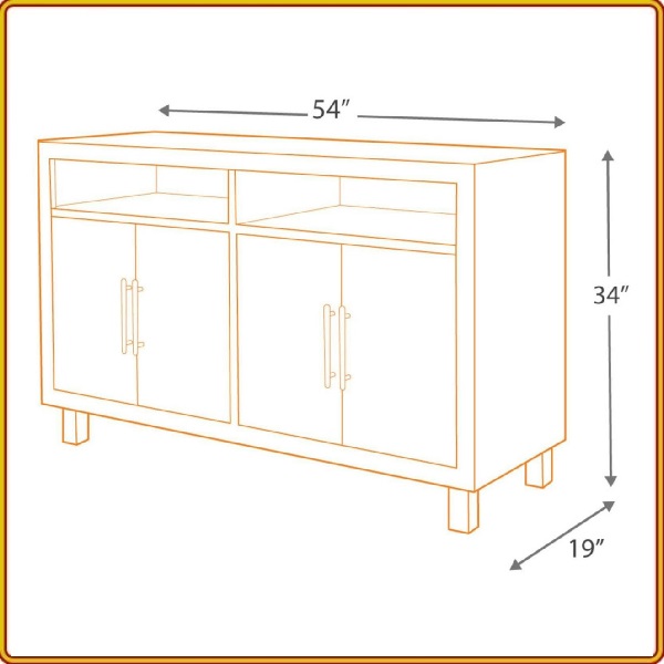 Tủ Trang Trí, Tủ Bếp, Tủ Chén Dĩa Juno Sofa Chất Lượng KT 1m37