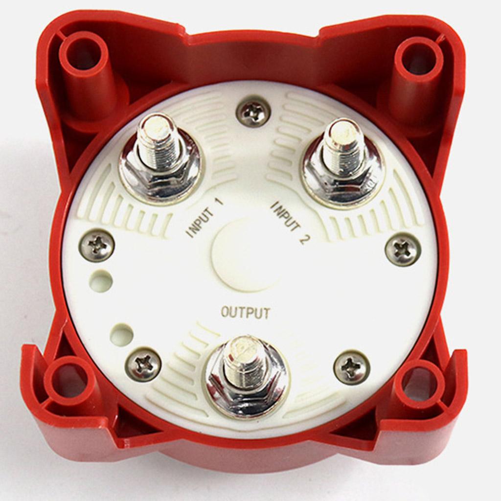 New Style Four Gear Dual Battery Switch Selector Safety Shut Off Disconnect Red