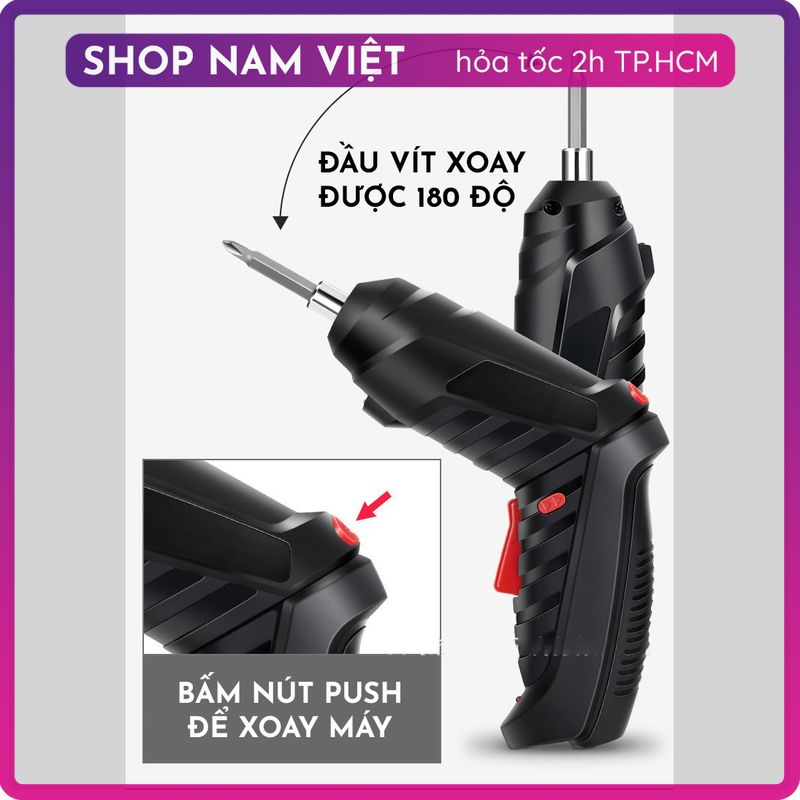 Bộ Tua Vít Điện 2 Chế Độ (Dùng Pin Sạc)