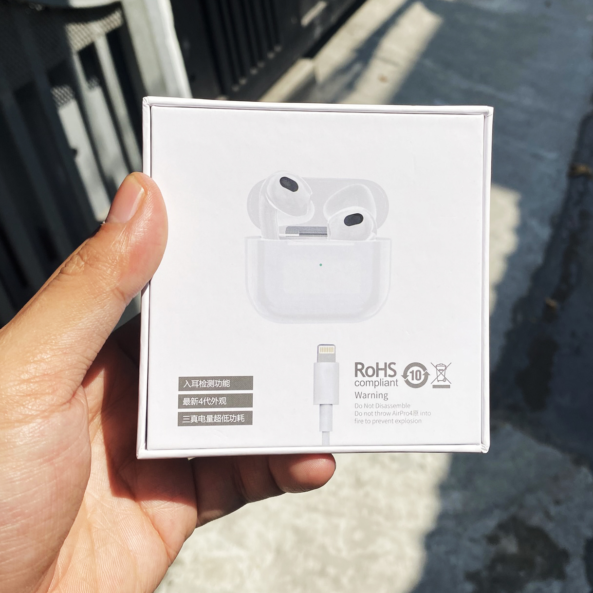 Tai Nghe Bluetooth Không Dây Wopow AIRPRO 4 Cao Cấp Tích Hợp Micro, Chống Ồn ANC - Xuyên Âm - Dùng Cho iOS Và Android