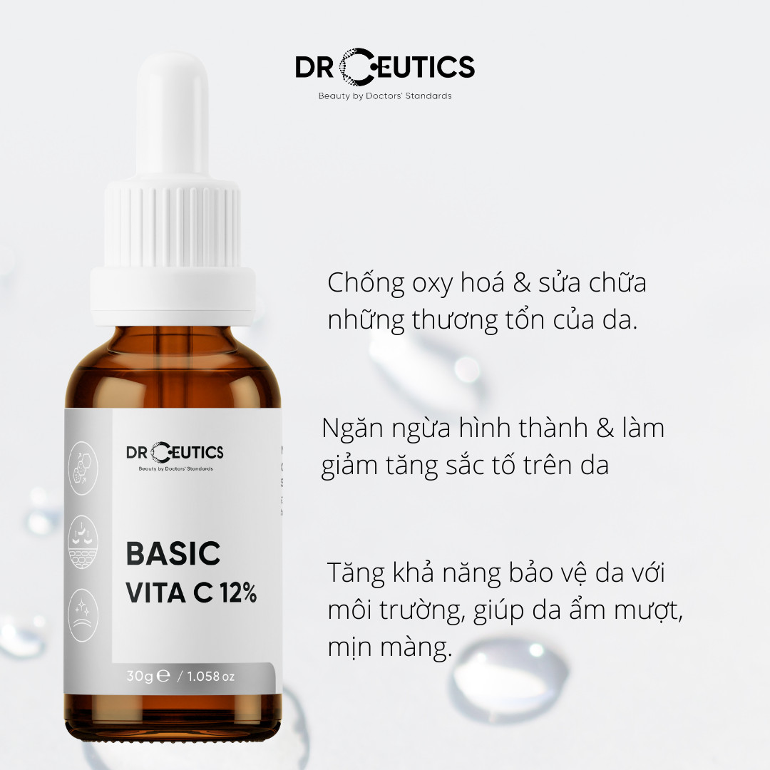 Tinh Chất Vita C12 Basic DrCeutics Làm Sáng Đều Màu Chống Lão Hoá Da (30gram)