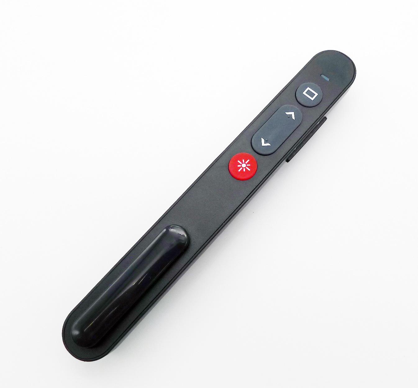 Người trình bày, Điều khiển từ xa PowerPoint 2,4 GHz thông qua máy thu USB, con trỏ màu đỏ cho các bài thuyết trình với CLIP PEN, Trình bày điều khiển từ xa cho Windows/Mac OS/Android/Linux/Keynote/PPT
