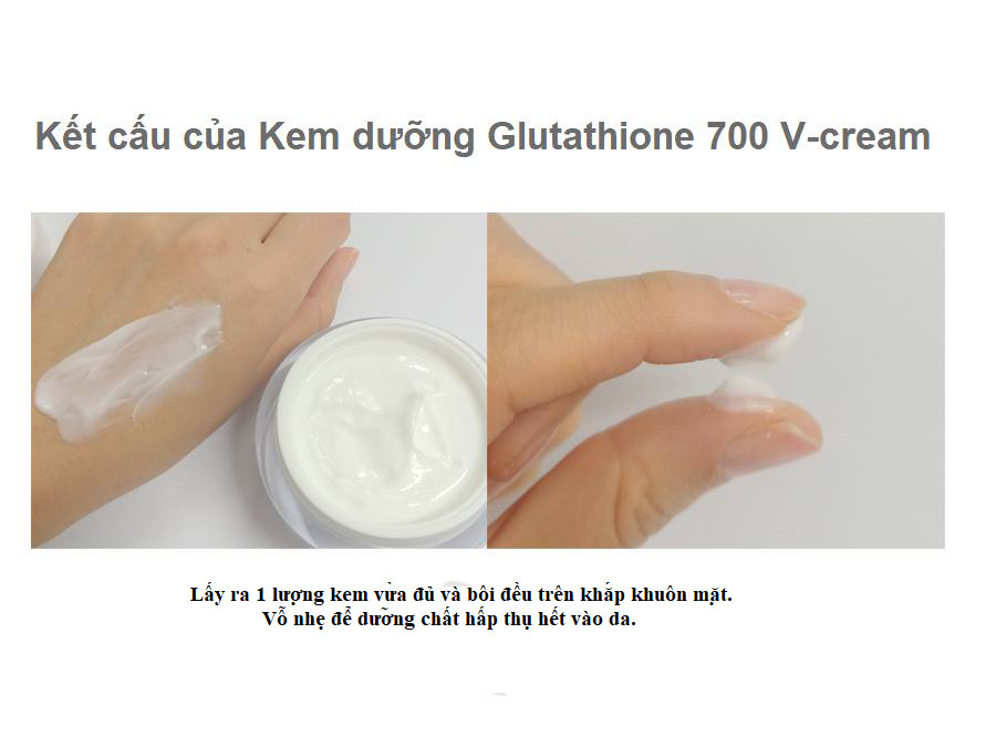 Kem dưỡng trắng da 7DAY Whitening Program Glutathione 700 V Cream 50ml