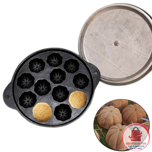 Khuôn Làm Bánh Bông Lan Chống Dính Đại 30cm Bánh Lớn 6cm Cố Điển