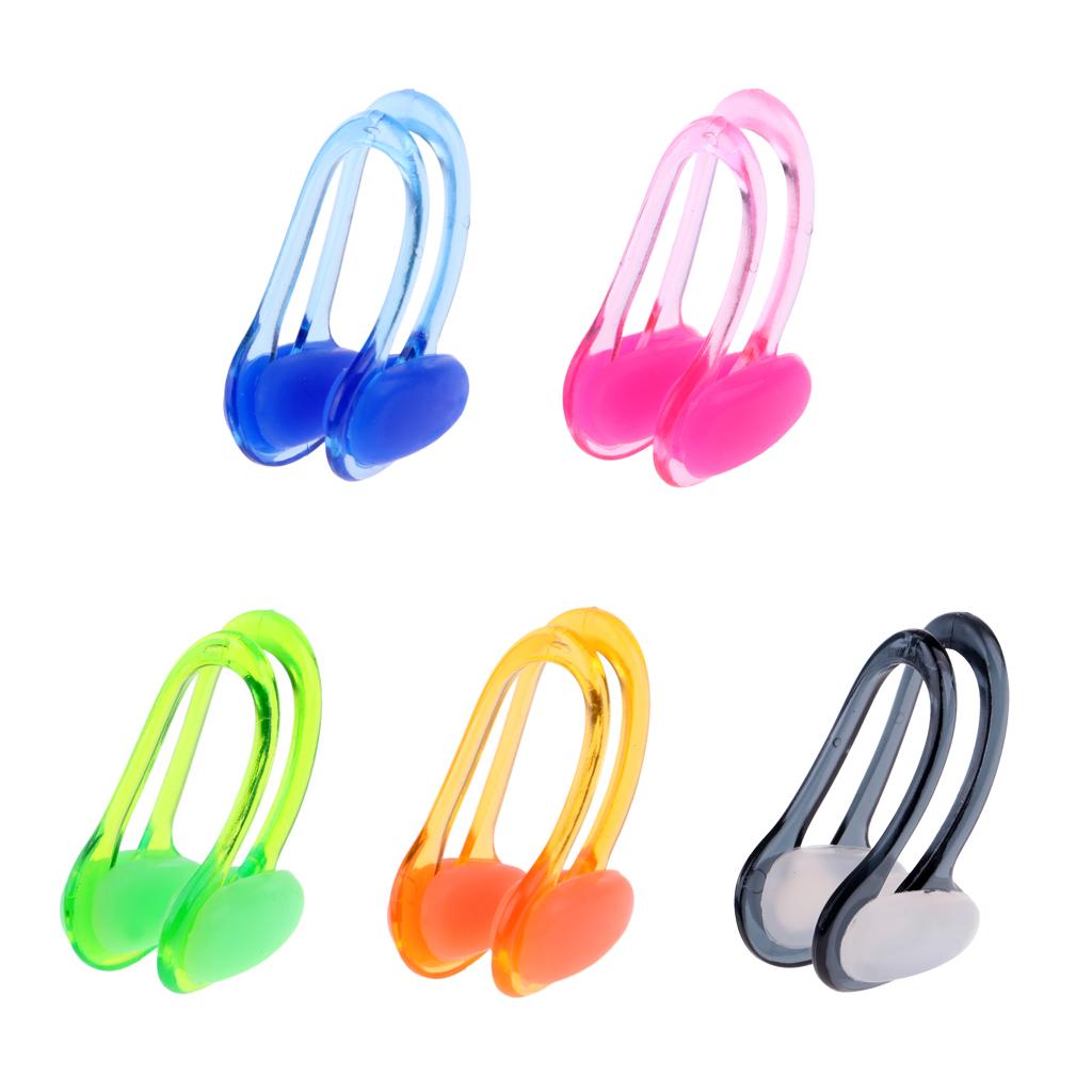 Men Women Soft Silicone Swim Swimming Nose Clip With Storage Case
