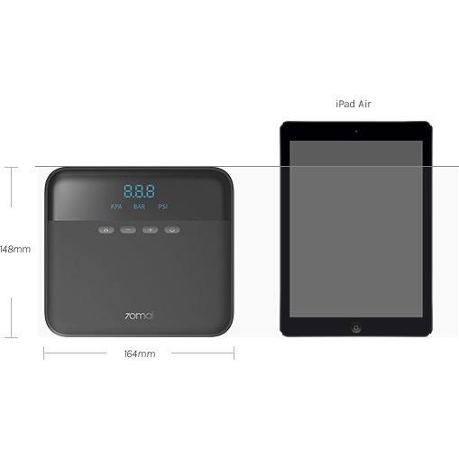 Bơm lốp ô tô Xiaomi 70mai TP03 Bơm 25L/phút - Lực bơm 160 psi - Tẩu cấp nguồn 3m bơm du lịch cho ô tô