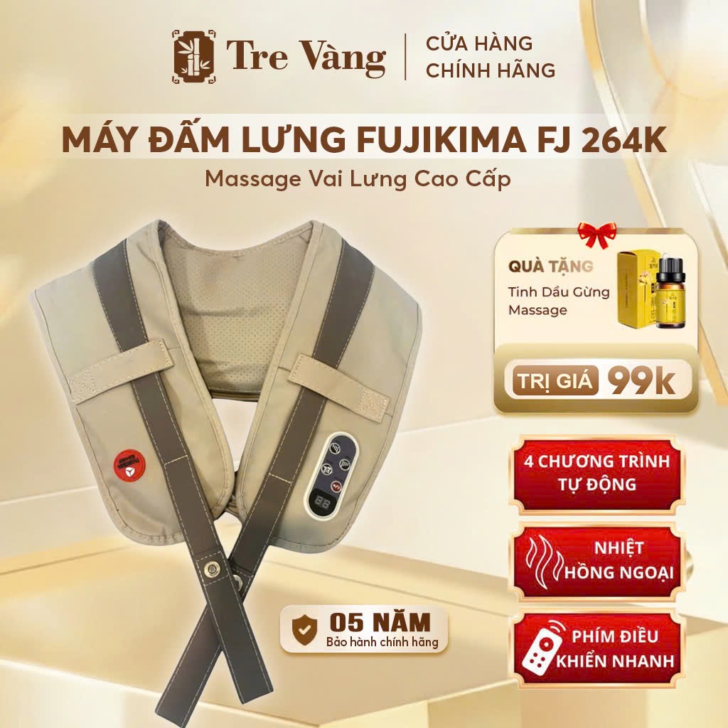 Gối Massage Hồng Ngoại Cao Cấp FUJIKIMA FJ-488K CHÍNH HÃNG
