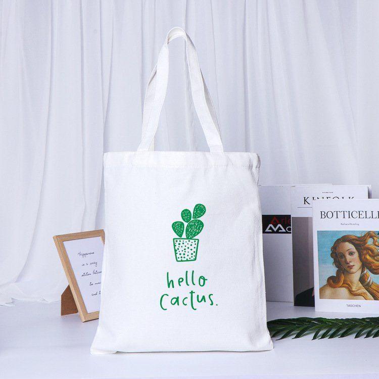 Túi Tote In hình Xương Rồng cho các bạn nữ