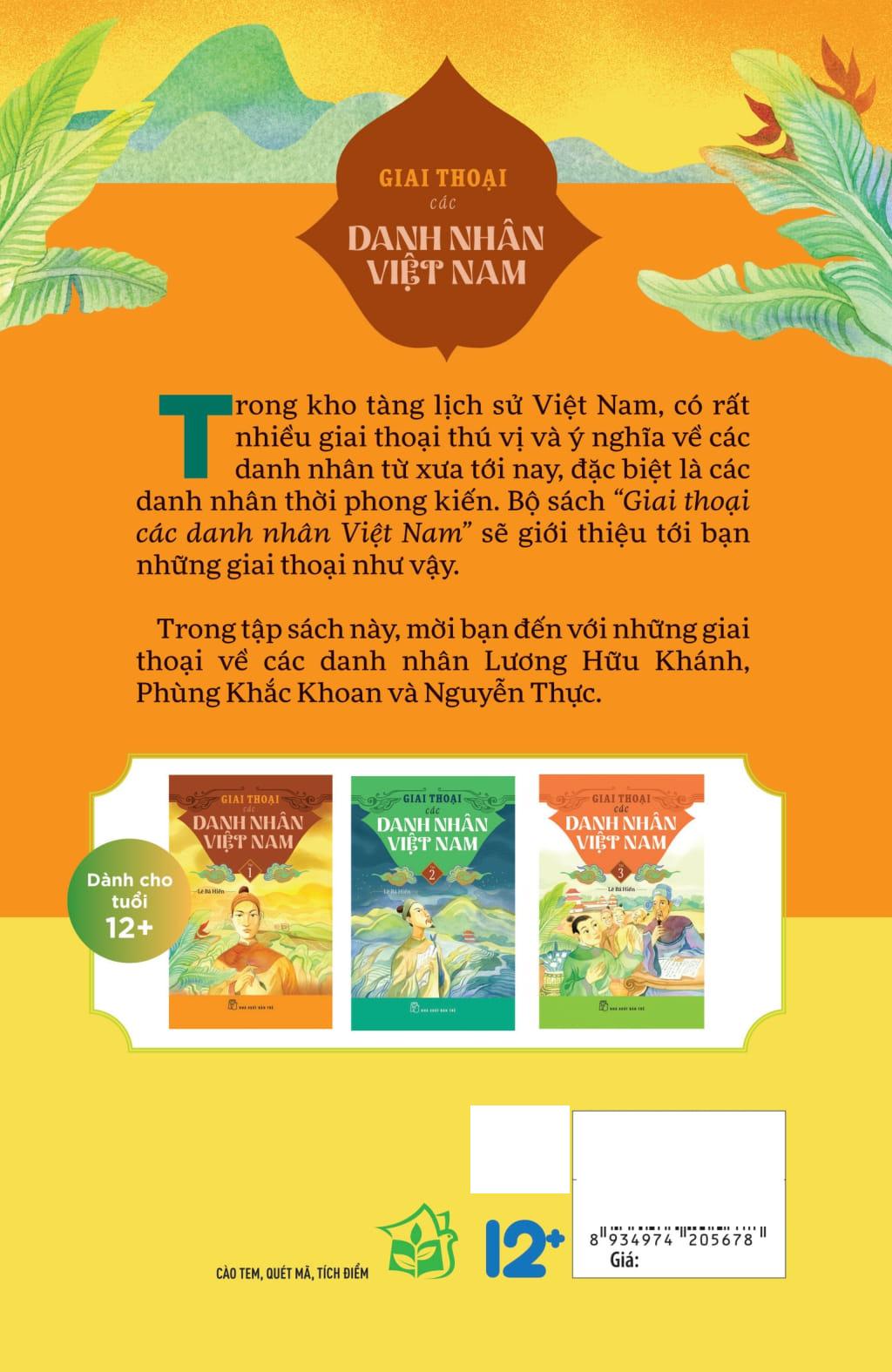 Giai Thoại Các Danh Nhân Việt Nam - Tập 1