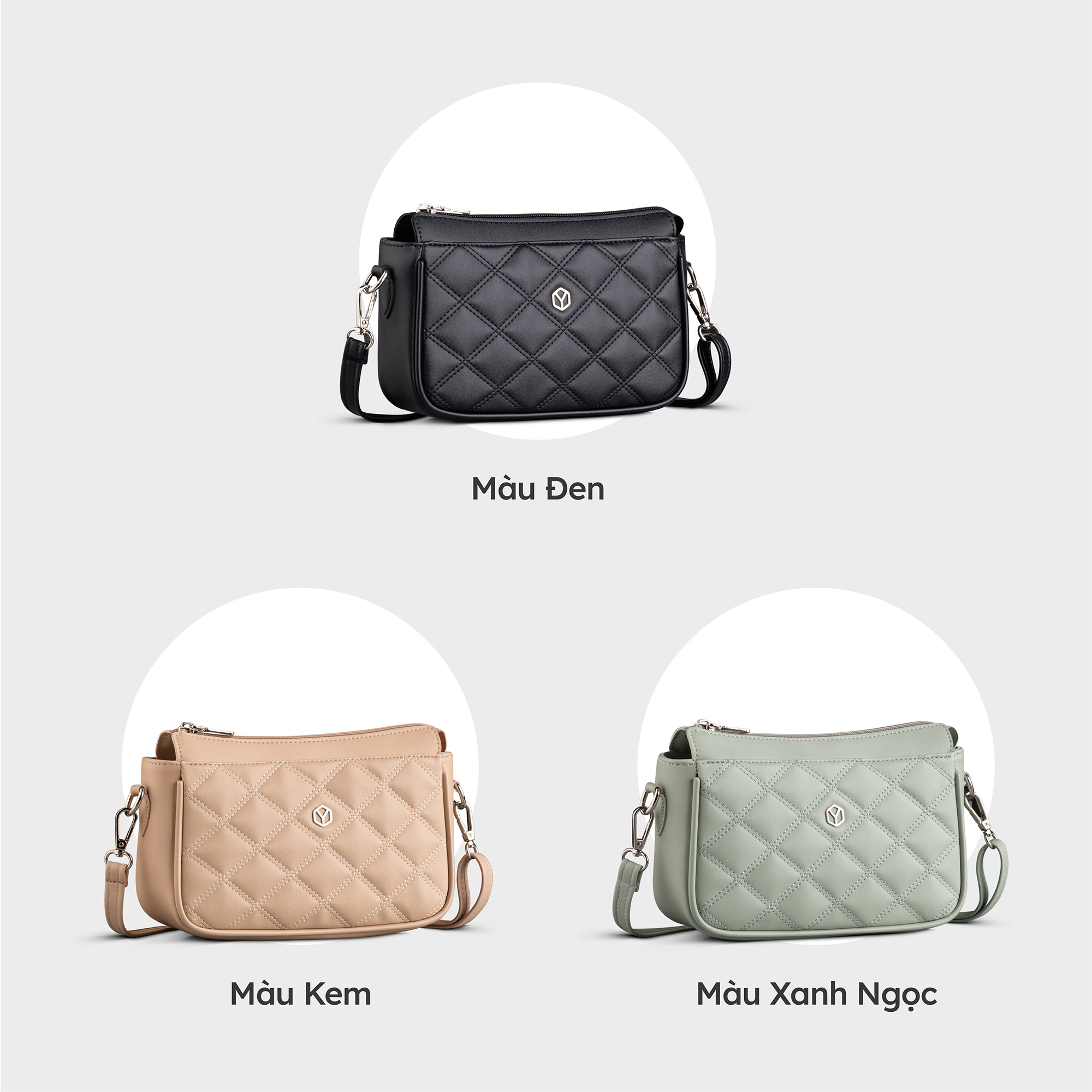 Túi Yuumy ( Thời trang nữ họa tiết trang trí size 22 - Túi đeo chéo da Seasand YN201 )