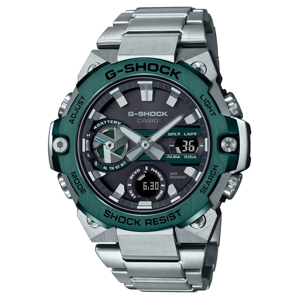 Đồng Hồ Nam Dây Nhựa G-Shock GST-B400CD-1A3DR Bluetooth | Năng Lượng Mặt Trời | Lõi Carbon | GST-B400CD-1A3