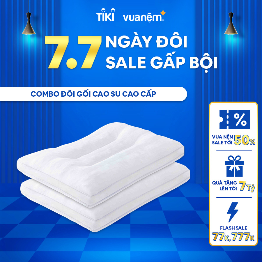 Combo đôi gối cao su cao cấp