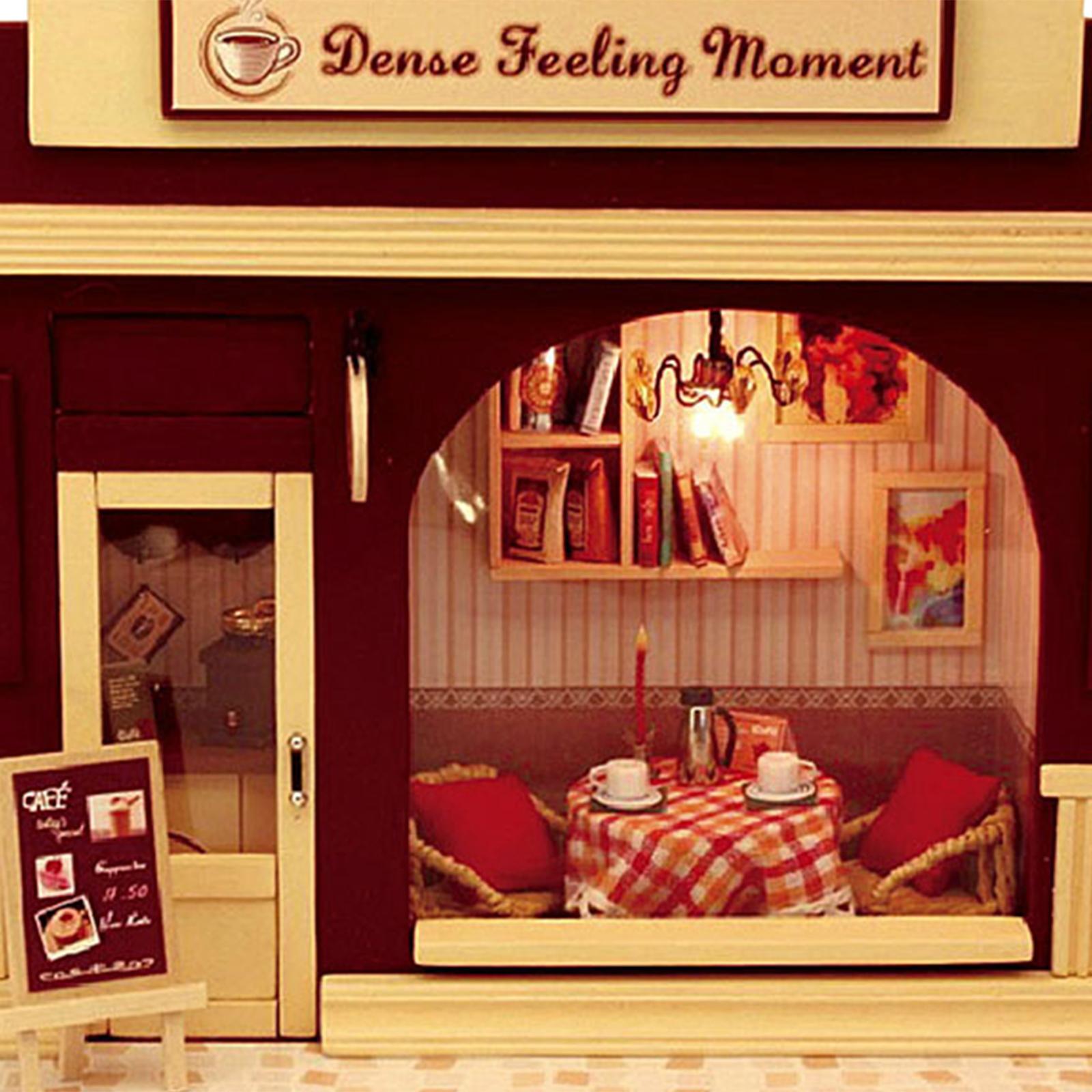 DIY Dollhouse Miniature Kit with Furniture Light Model Lover Gift cake love