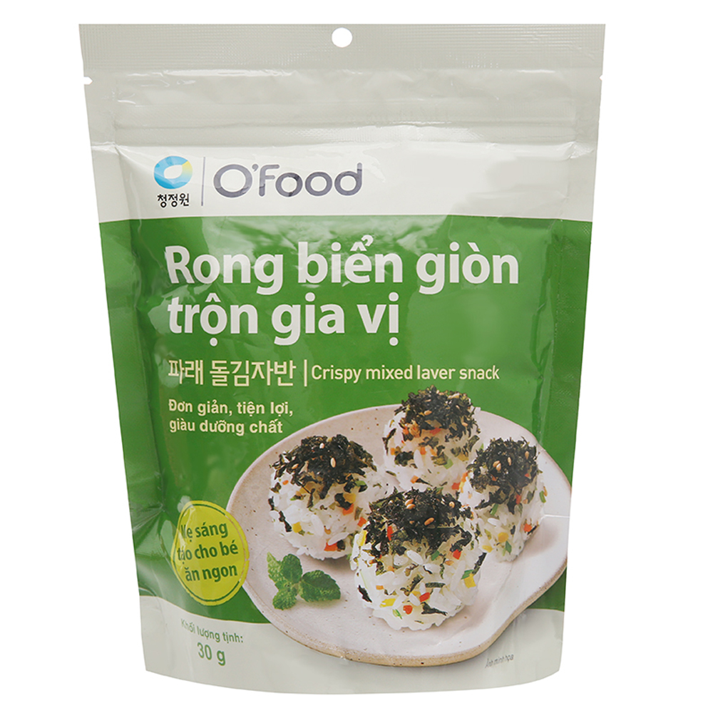 Rong Biển Sấy Giòn Trộn Gia Vị Ăn Liền O'Food (Gói 30 Gram)