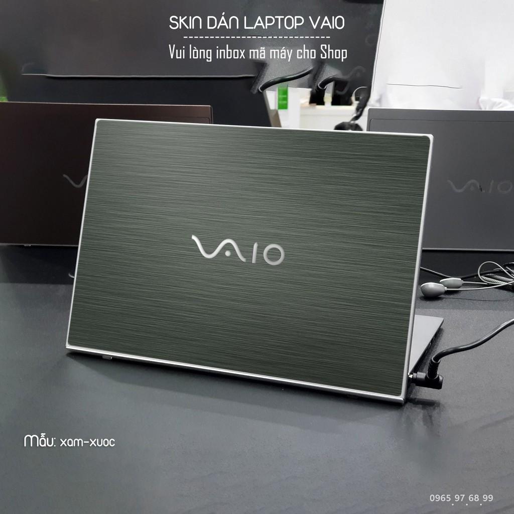 Skin dán Laptop Sony Vaio màu xám xước (inbox mã máy cho Shop)